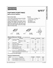 DataSheet FQP7N65C pdf